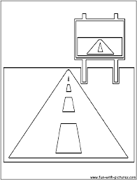 Easy and free to print sesame street coloring pages for children. Road Cutout Coloring Page