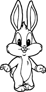 Free printable cute bunny coloring pages. Nice Cute Front View Baby Bugs Bunny Coloring Page Bunny Coloring Pages Baby Bugs Bunny Unicorn Coloring Pages