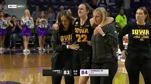 Caitlin Clark INJURED On FINAL PLAY In #4 Iowa UPSET LOSS To Unranked  Kansas State After Dropping 27 - YouTube