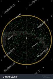 northern hemisphere constellations star map science stock