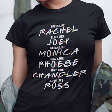 T Shirt Friends Tv Show Clothes From Friends Show Tshirt Friends Tv Series Shirt Friends T Shirt Friends Clothing Friends Shirt Friend Outfits Friends Tv