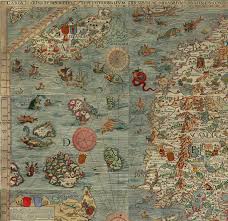 Affiche murale d'une carte originale monde vierge. Antique Maps Illustrated Map Ancient Maps