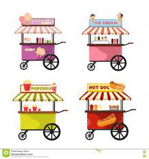 Https Thumbs Dreamstime Com Z Vector Illustration Food Truck Icon Designs Cartoon Trucks Delivery Street Van Fast De Icon Design Truck Icon Food Truck Design