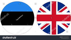 Estonia Official Flag Uk United Kingdom ...