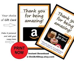 Maybe you would like to learn more about one of these? Thank You Gift Card Holder Thanks For Being Amazing Amazon Card Holder Target Or Other Gift Card Diy Printable Gift Card Holder Thank You Gifts Gift Card
