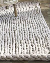 Rug hooking today typically uses strips of wool of varying width (1/32 to 1/2 of an inch) that are pulled through a stiff woven backing (burlap, linen, or rug warp) with a tool (rug hook) to form loops. Tyylia Alkuviikkoon Knit Rug Rugs Decor