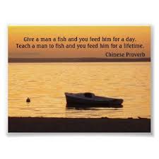 Give A Man A Fish Poster Zazzle Com Chinese Proverbs Personalized Prints Custom Posters