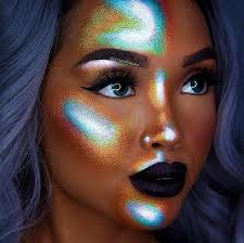 The New Thermal Highlighter Trend Takes Rainbow Beauty To The Next Level Highlighter Makeup Fantasy Makeup Makeup Trends