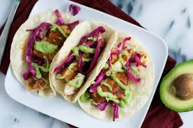 To a small bowl, add 1 teaspoon garlic powder, 1 teaspoon smoked paprika, 1/2 teaspoon cumin, 1/2 teaspoon salt, 1/4 teaspoon ancho chili powder and 1/4 teaspoon ground black pepper. Blackened Fish Tacos With Avocado Crema Gluten Free And Dairy Free