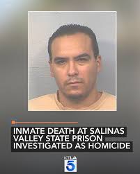 Authorities are investigating the death of an inmate at Salinas Valley  State Prison as a homicide after another incarcerated man allegedly carried  out a fatal assault inside the facility. Full story:  https://ktla.com/news/local-news/inmate-death-at ...