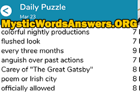 Maybe you would like to learn more about one of these? Flushed Look 7 Letters 7 Little Words