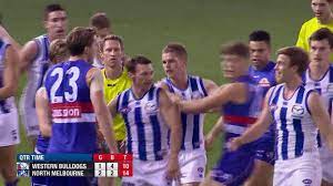North melbourne have lost their first two matches by 40+ points. Afl Melees North Melbourne V Western Bulldogs Youtube