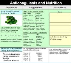 Vitamin K Food Chart Coumadin Medi Diets Products Diet