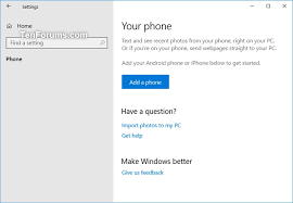 Accessing to laravel server from android phone at a port. Unlink Iphone Or Android Phone From Windows 10 Pc Tutorials