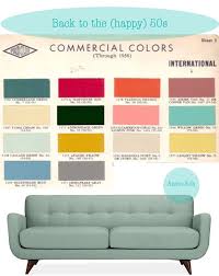 1950s Color Palette Anson Sofa Via Happy Interior Blog In Pink Please I Love This And Want It 1950s Interior Mid Century Design Mid Century Modern Design
