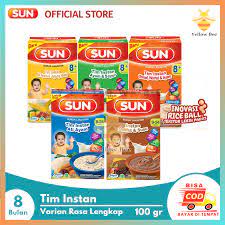 Check spelling or type a new query. Yellow Bee Sun Bubur Bayi 8 Bulan 100 Gr Dengan Varian Rasa Lengkap Bubur Lanjutan Instan Bayi Bubur Susu Lazada Indonesia