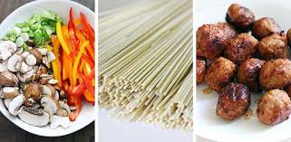 Find the next recipe to make for a delicious dinner. 20 Minute Lo Mein With Chicken Teriyaki Meatballs Bowl Of Delicious