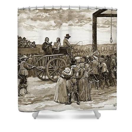 Rèm tắm chủ đề "Tyburn thời Charles I" của trường phái nghệ thuật Anh - Fine Art America