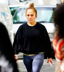 jennifer lopez makeup free out in new