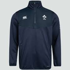 Canterbury Ireland Irfu 2019 20 Mens 1 4 Zip Thermoreg Training Top Navy Green