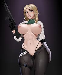 valorant, deadlock (valorant), crocodilchik, 1girl, areolae - R34 Vault