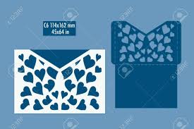 Modèle carte de voeux : Template Enveloppe Pour Decoupe Au Laser Enveloppe De Decoupe Laser De Bricolage Enveloppe D Invitation De Mariage Pour Couper La Machine Ou La Decoupe Laser Convient Pour Des Cartes De Voeux Invitations