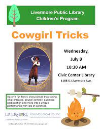 Karen Quest S Cowgirl Tricks Is A Fun Family Show That Blends Trick Roping Whip Cracking Cowgirl Comedy Audi Family Show Programming For Kids Library Events