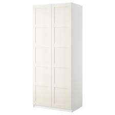 (9.836.085 idr) ❤ liked on polyvore featuring closet and furniture. Pax Wardrobe With 2 Doors White Bergsbo White Ikea