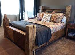 Or do you simply love the rustic style? Reclaimed Barn Wood And Beam Bed Amazing Courtney Rutledge Caine Unique Bedroom Furniture Reclaimed Wood Beds Reclaimed Wood Bedroom Furniture