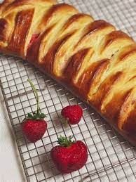 Braiding is the traditional technique used to make challah, or. Frosted Braided Bread Frosted Braided Bread Spiced Apple Braided Bread Recipe Form A Loosely Braided Ring Leaving Spaces For The Hokkagge