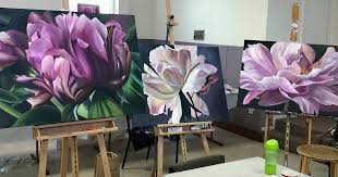 Jacqueline Coates Blooms Painting Workshops Barossa Valley Perth Melbourne Brisbane Sydney Hamilton Nz Los Painting Workshop Painting Amazing Art Painting
