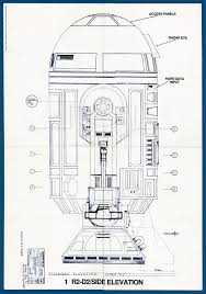 Star Wars Blueprints 01 R2 D2 Side Elevation Star Wars Geek Star Wars Art Star Wars Droids