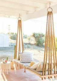 Porch Swing Using Rope Farmhouse Porch Swings Patio Swing Porch Swing