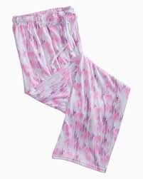 muted pink tie dye pj lounge pants