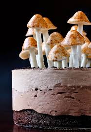 Finely chop the mushroom stalks and trimmings, and put into a second frying pan on a medium high heat along with the garlic and 1tsp of oil. Eat Miss Moss Mushroom Cake Food Mousse Cake