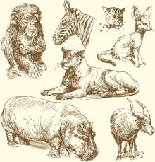 Animals draw hand illustrations & vectors. Hand Drawing Wild Animals Free Vector Download 101 409 Free Vector For Commercial Use Format Ai Eps Cdr Svg Vector Illustration Graphic Art Design