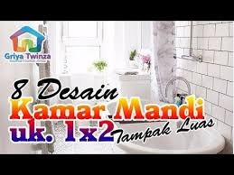 Untuk memaksimalkan penggunaan area kamar mandi, ganti pintu lama anda menjadi pintu geser yang. 8 Desain Yang Buat Kamar Mandi Ukuran 1 X 2 Terlihat Luas Youtube