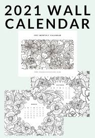 A free new coloring page every day. Free Printable 2021 Adult Coloring Calendar The Crazy Craft Lady