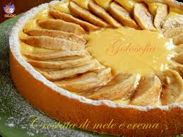 Pasta frolla ripiena di mele e crema. Crostata Di Mele E Crema Pasticcera Ricetta Semplice Ricette Ricette Semplici Pasticceria