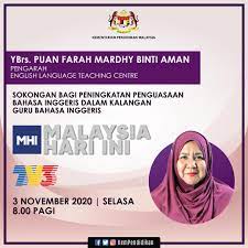 Bahasa inggeris amat penting untuk berkomunikasi jika anda melancong dan bercuti di luar negara. Kpm On Twitter Sokongan Bagi Peningkatan Penguasaan Bahasa Inggeris Dalam Kalangan Guru Bahasa Inggeris Bersama Ybrs Puan Farah Mardhy Binti Aman Pengarah English Language Teaching Centre Saksikan Di Malaysia Hari Ini Mhi