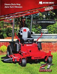 Bush Hog Zero Turn Mower Hde 3 Homeowner Serie Spec Sheet Manualzz