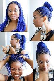 Renaissance Marie Austin Blue Braids Individuals Hair Styles Natural Hair Styles Curly Hair Styles