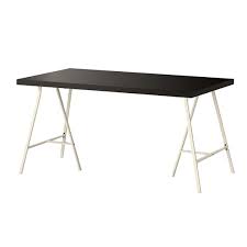 Black And White Wood Desk Linnmon Lerberg Desk 100cm Black White Ikea Writing Desk Ikea Table Ikea