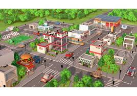 Low Poly City Pack Download 3d Model Low Poly Lab City Cartoon Low Poly Cartoon Drawings