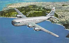 Pan Am Strato Clipper Airline Plane Aircraft Postcard In 2020 Aircraft Miami Beach Travel Pan American Airlines