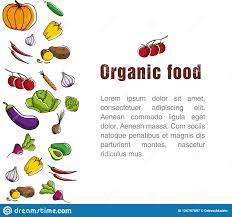 Flyer For Organic Food Stock Vector Illustration Of Crop 126787897