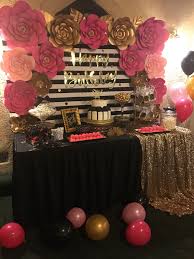 20th Birthday Decoration Ideas For Her Kate Spade Birthday Party Candy Table Kate Spade Birthday Party 20th Birthday Party Luxury Birthday Party