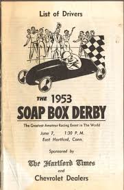 1953 Soap Box Derby Driver List E Hartford Ct Soap Box Cars Soap Boxes Soap Box Racer