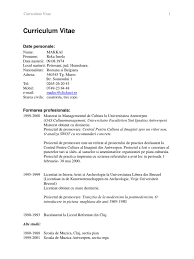 Analiza mediului de marketing al societatii comerciale. Cv Romaneste Curriculum Vitae 1