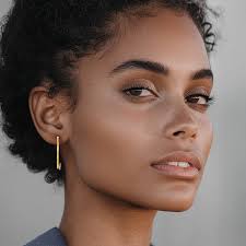 14K Solid Tri Color Gold Our Lady of Guadalupe Virgin Mary Round Medium  Hoops Earrings